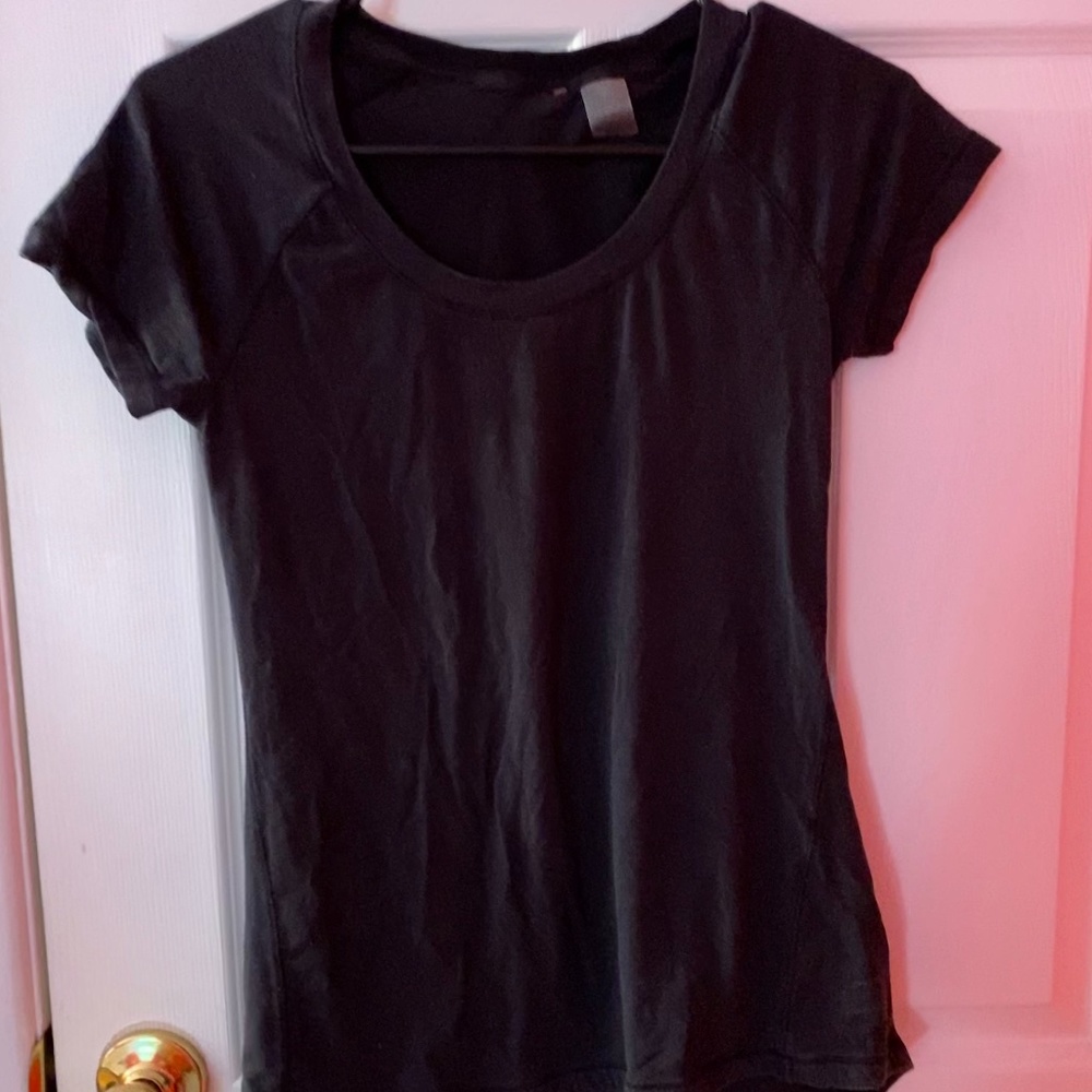 Women's Black Athletic T-Shirt - Size Small
